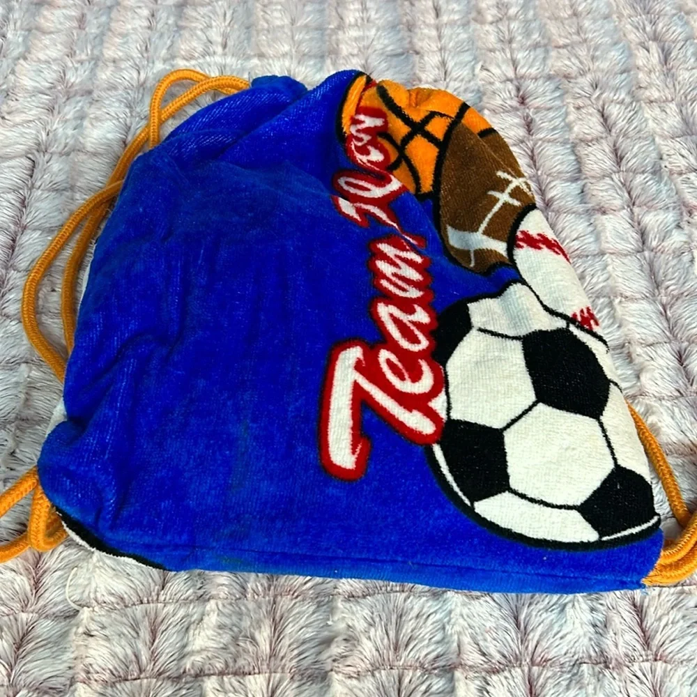 Beach Towel Backpack “ Team player “